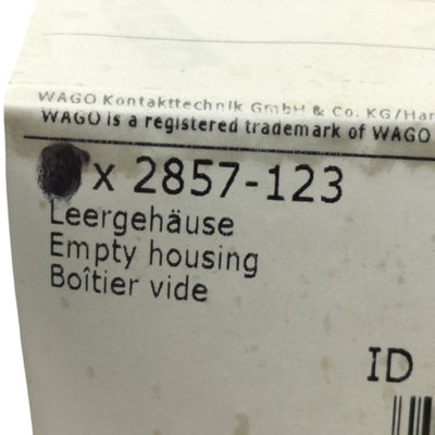 New Wago 2857-123 picoMAX Terminal Block Empty Housing, 4-Pole 3-Level, 300V 15A