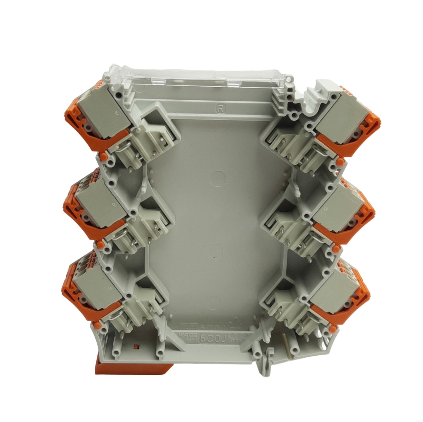 New Wago 2857-123 picoMAX Terminal Block Empty Housing, 4-Pole 3-Level, 300V 15A