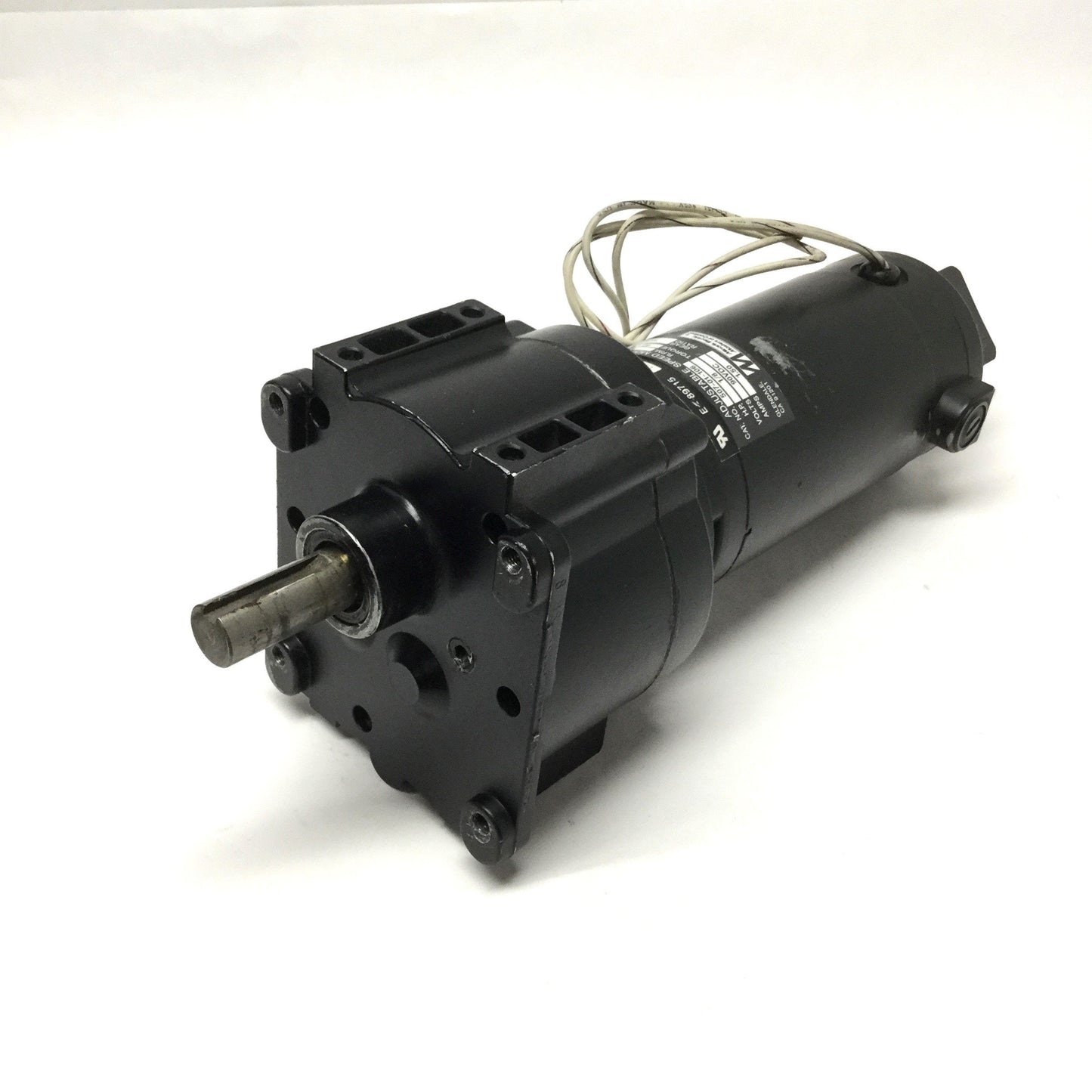 Used Minarik 507-01-106 Adjustable Speed Gearmotor 90VDC, 1/8HP, 10.6:1 Ratio, 185RPM