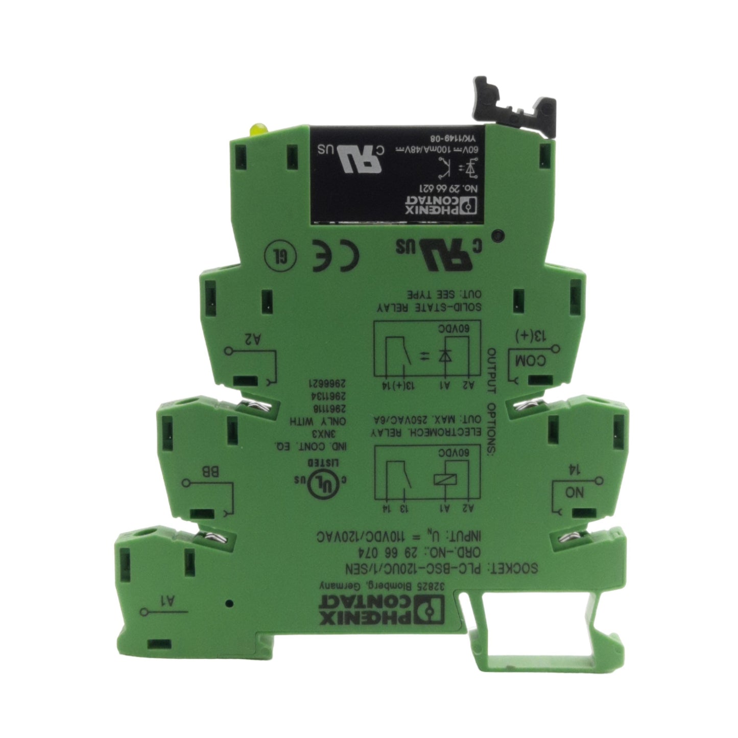 New Phoenix Contact PLC-OSC-120UC/48DC/100/SEN Relay & Socket, SPST, 60VDC Coil