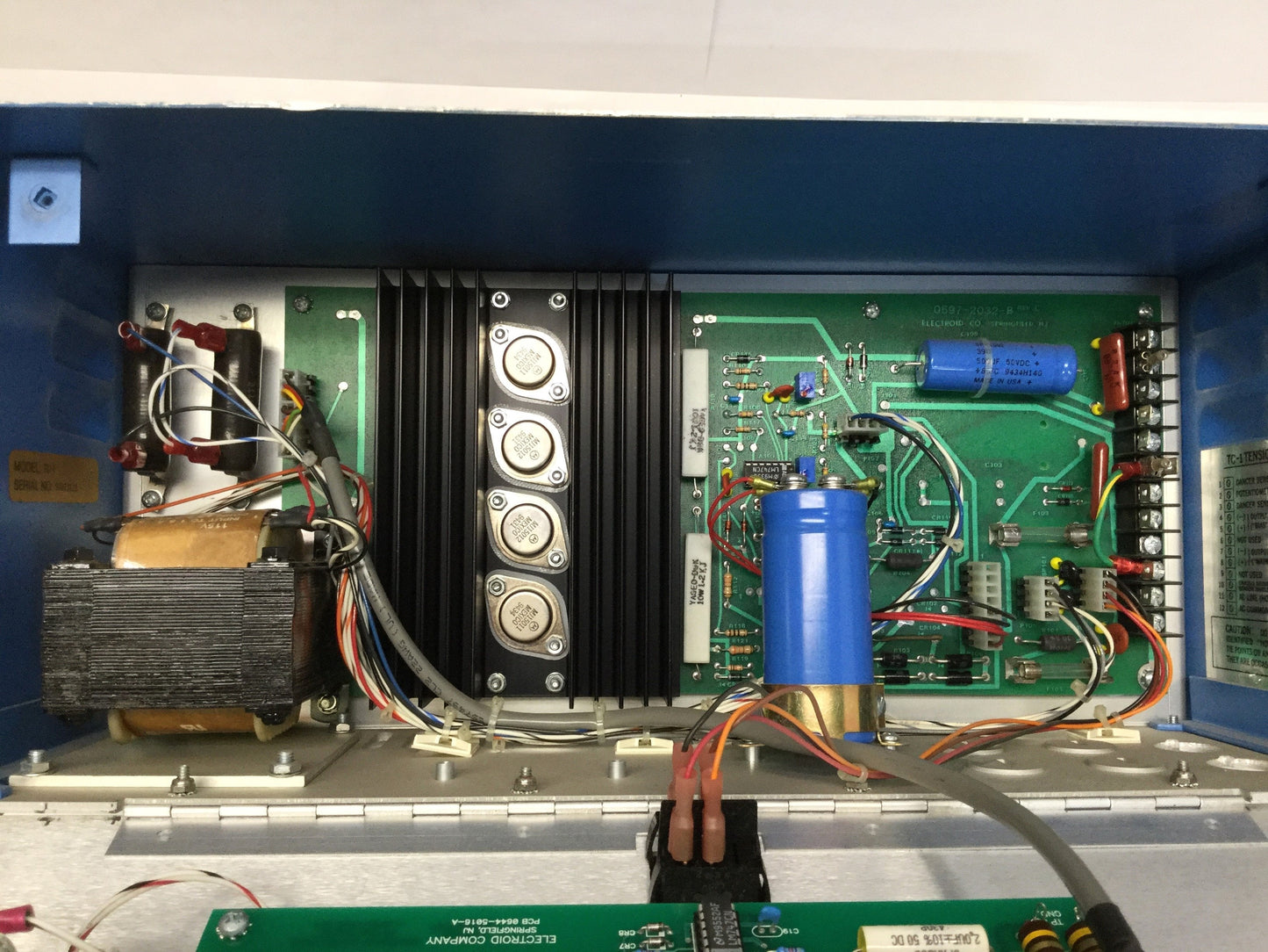 Used Electroid Company TC-1 Web & Fiber Tension Controller, Slip-Type Clutches/Brakes