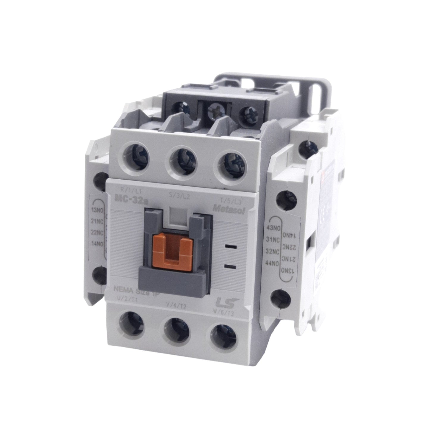 New LS Electric MC-32a Contactor 3-Pole, 4x Aux (2x N/O 2x N/C), Coil: 24VDC