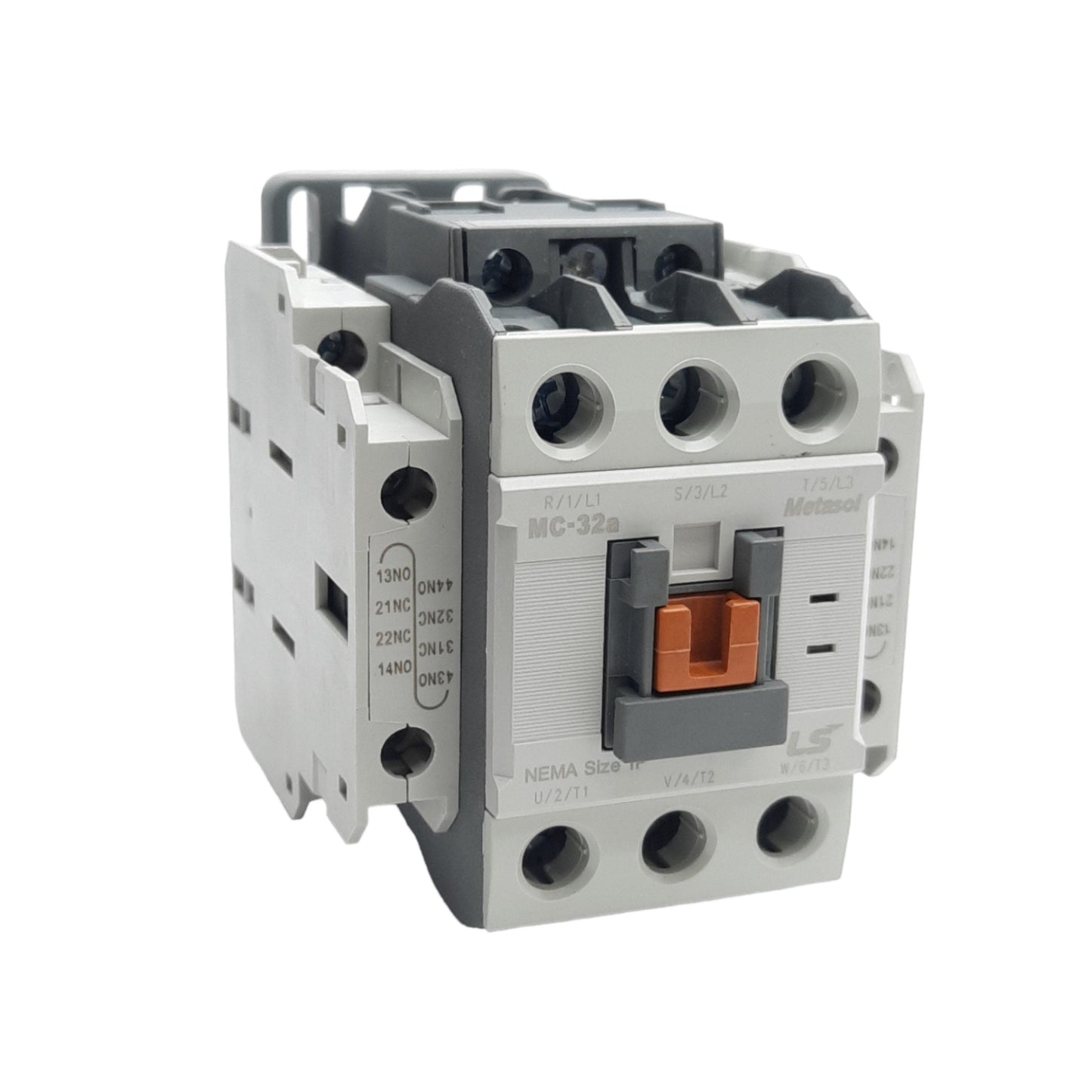 New LS Electric MC-32a Contactor 3-Pole, 4x Aux (2x N/O 2x N/C), Coil: 24VDC