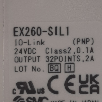 New SMC EX260-SIL1 I/O Link Communication Module, 24VDC, PNP, 32-Point Output