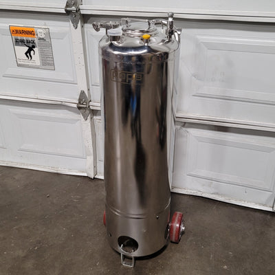New Pope Scientific 50-Liter Stainless Steel Pressure Vessel 100PSI @ -20°F To 300°F