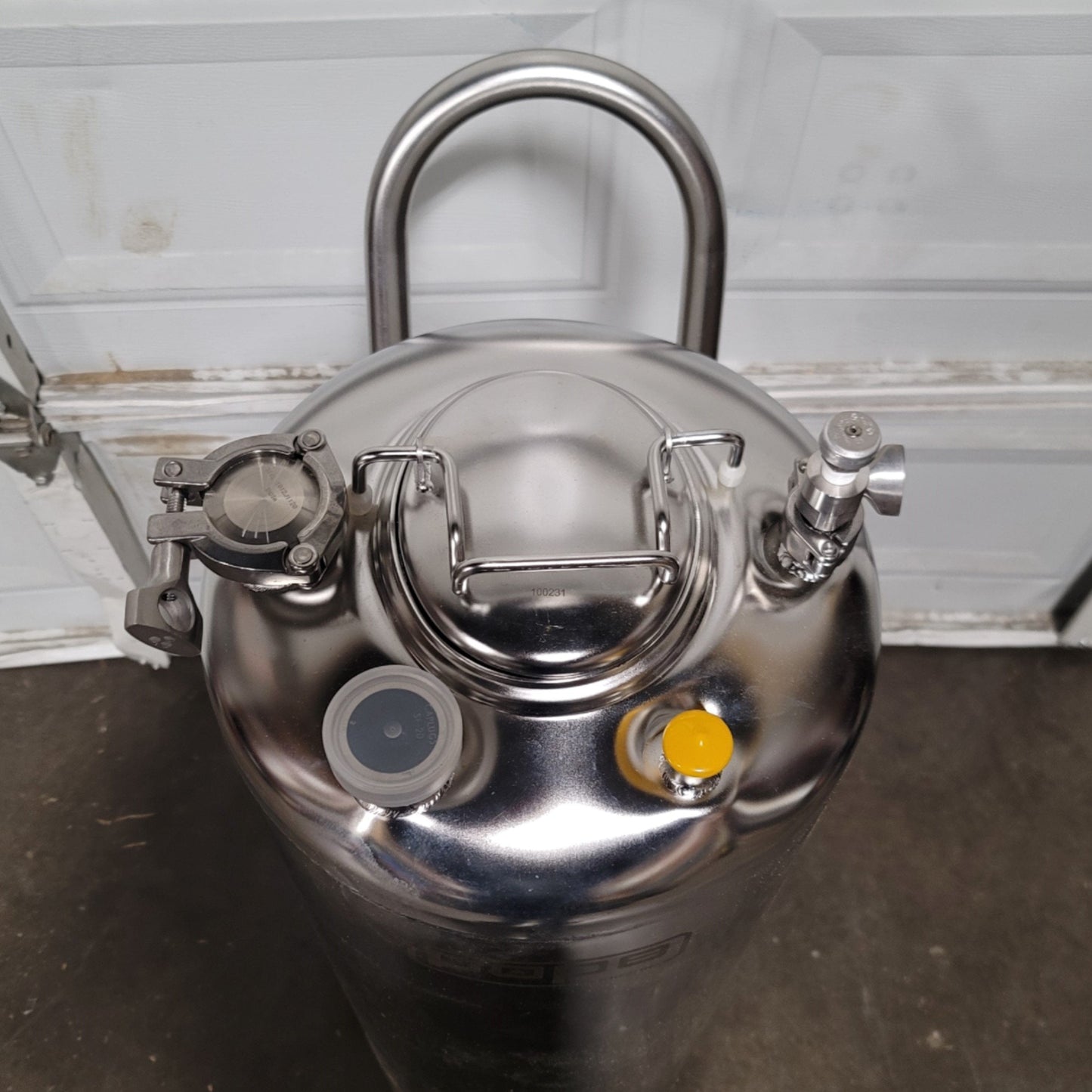New Pope Scientific 50-Liter Stainless Steel Pressure Vessel 100PSI @ -20°F To 300°F