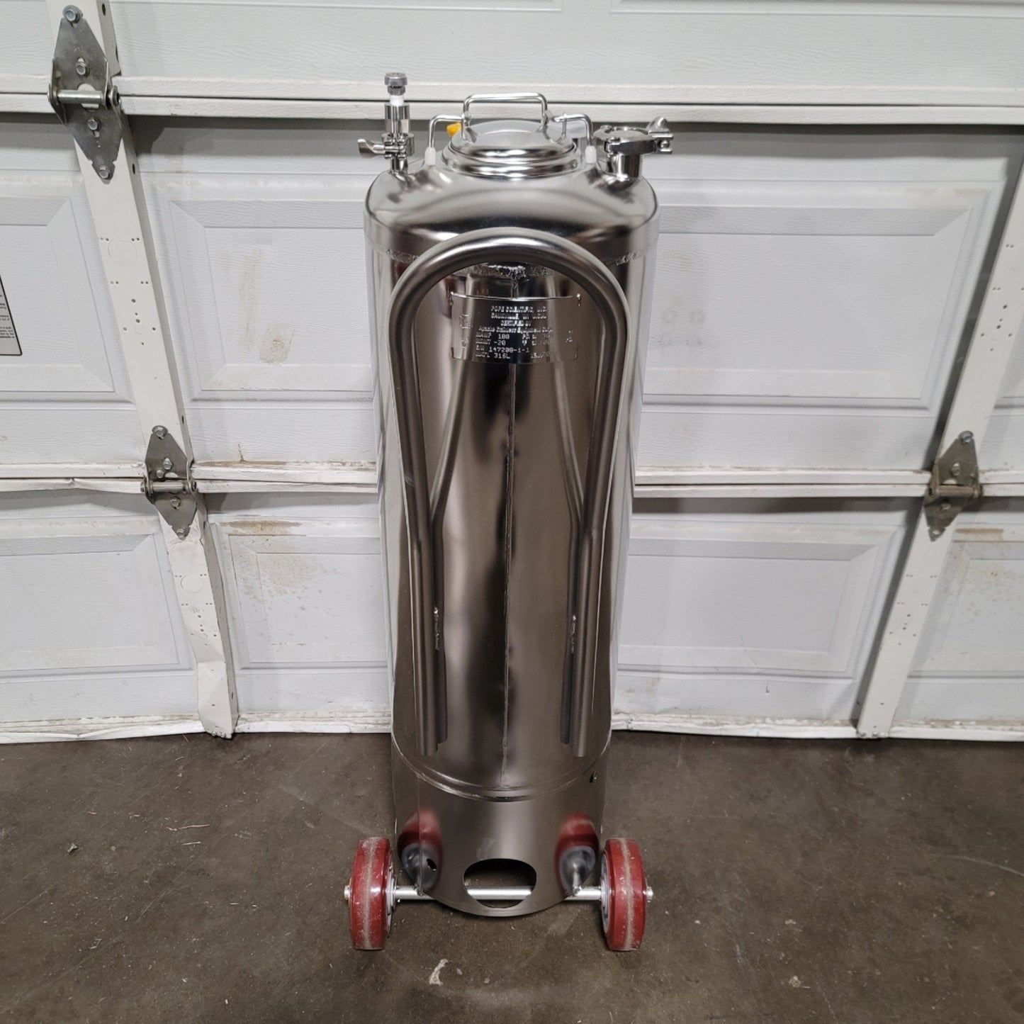 New Pope Scientific 50-Liter Stainless Steel Pressure Vessel 100PSI @ -20°F To 300°F