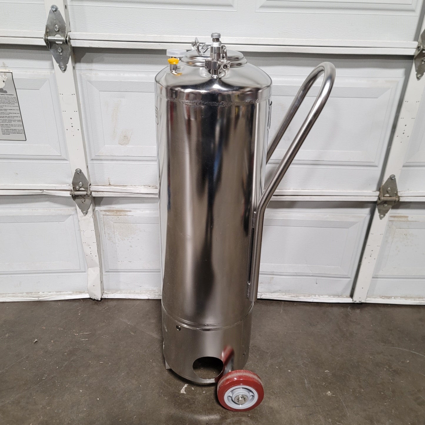 New Pope Scientific 50-Liter Stainless Steel Pressure Vessel 100PSI @ -20°F To 300°F