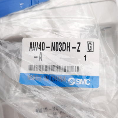 New SMC AW40-N03DH-Z-A Filter Regulator, 5µm, 7-125PSI Set, NPT 3/8in Ports