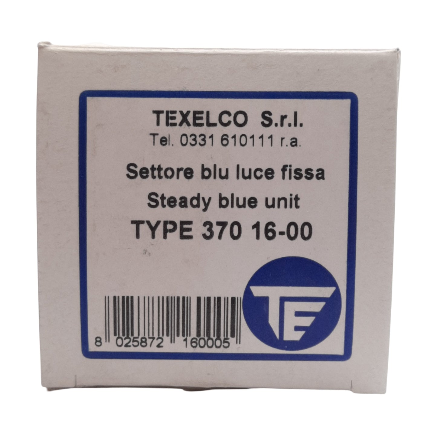 New Texelco Type 370 16-00 Stack Light Module, Steady Blue, ø70mm, 12-240V