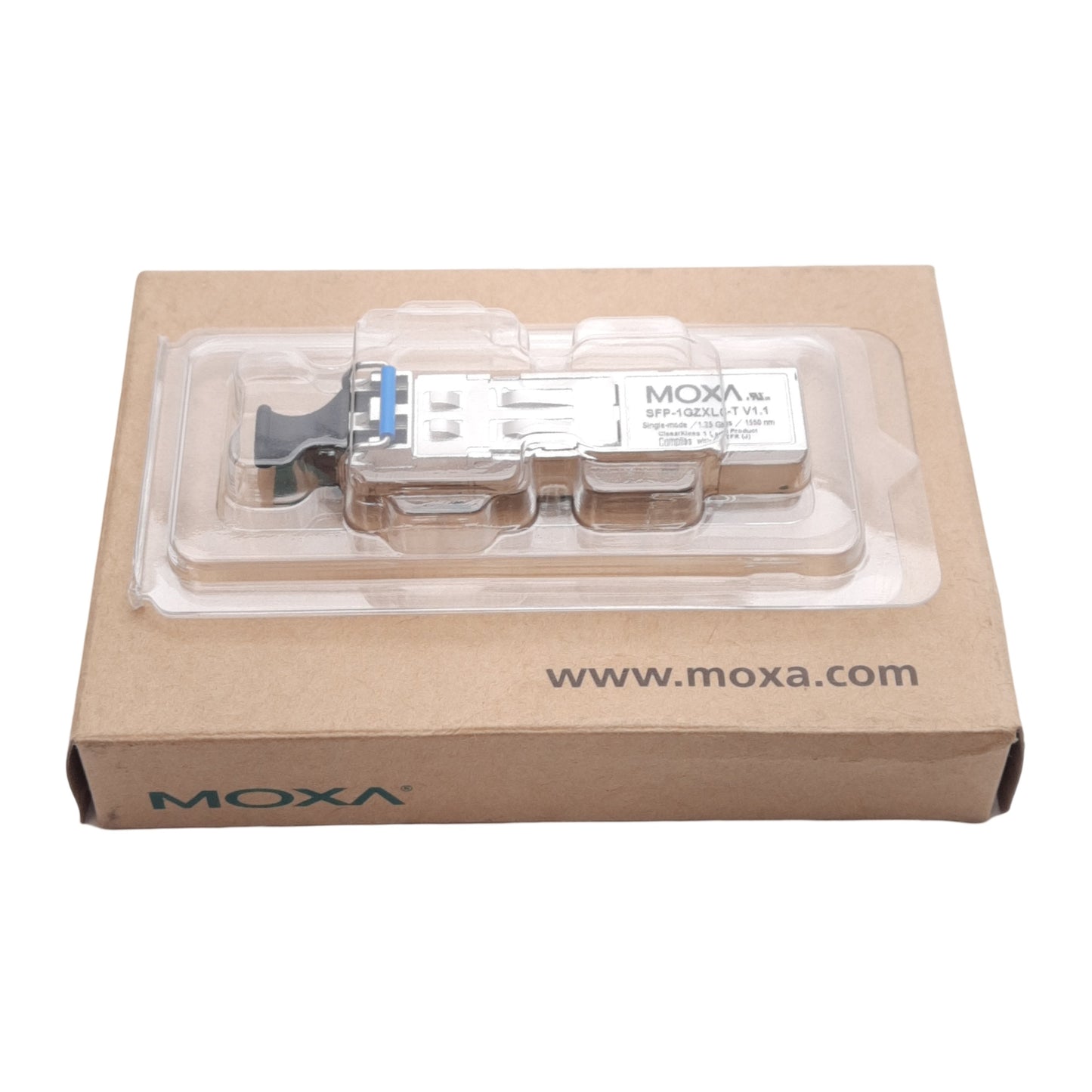 New Moxa SFP-1GZXLC-T Gigabit Ethernet SFP Module, Single-Mode, 80km, -40~85°C