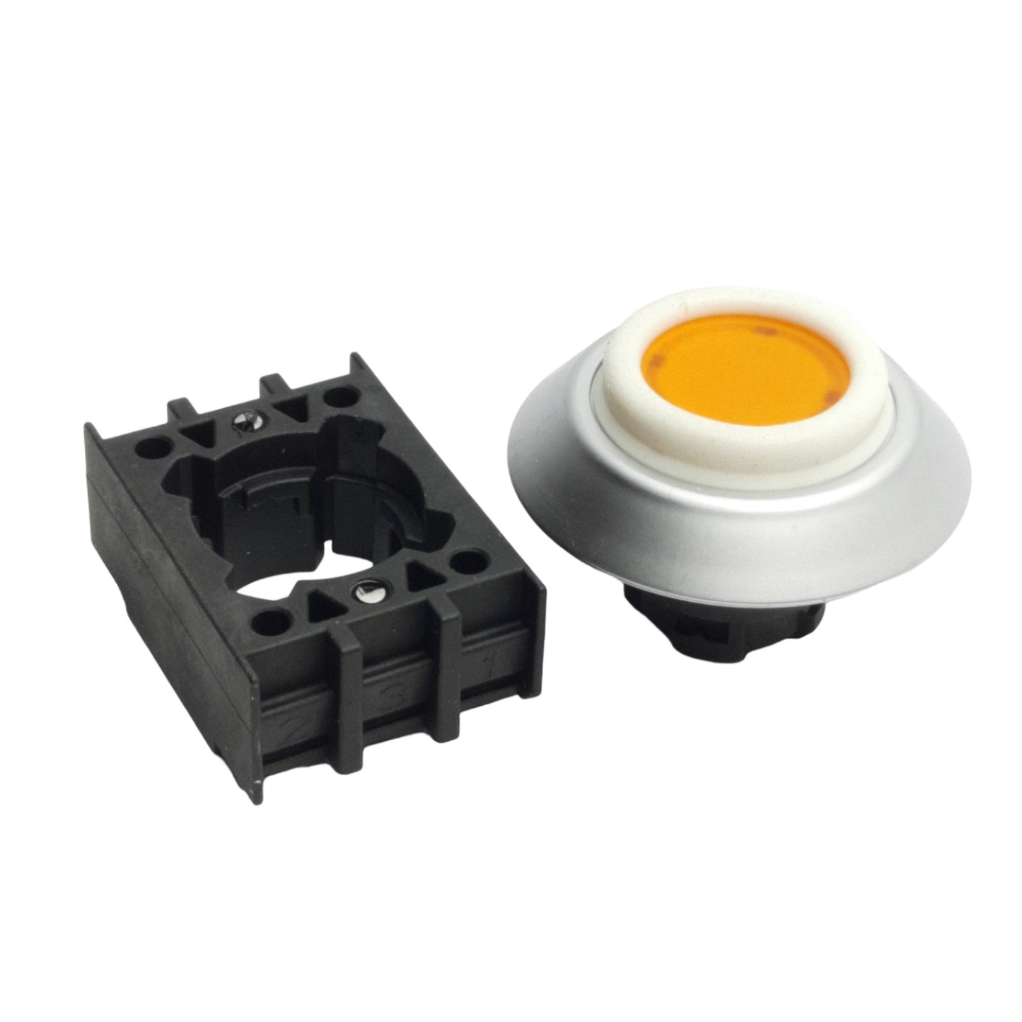 New Schmersal 101163545 NDLGB Pushbutton Operator, ø40mm, Yellow, 28mm x 44.5mm