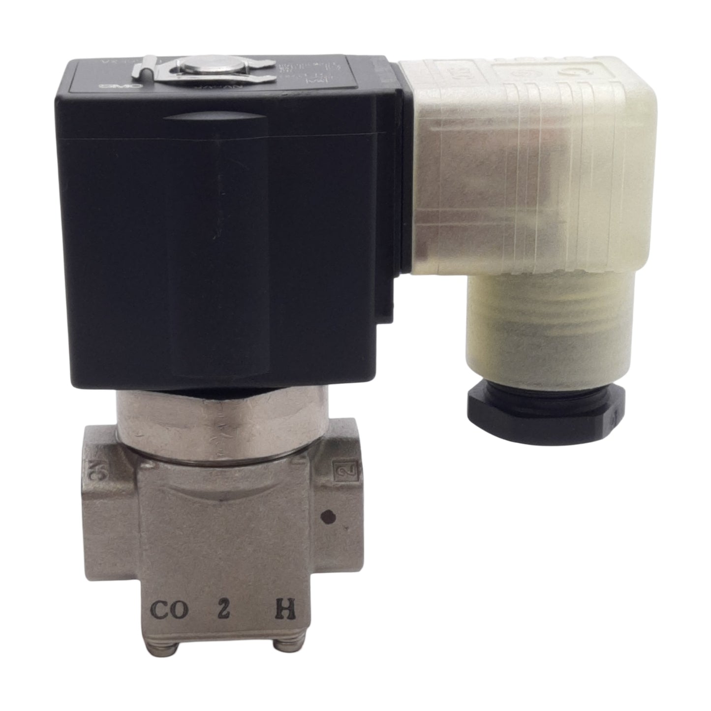New SMC VX3224H-02-5DZ1 Solenoid Valve, 0.7MPa Water/Oil, ø2.2mm Orifice, 24VDC Coil