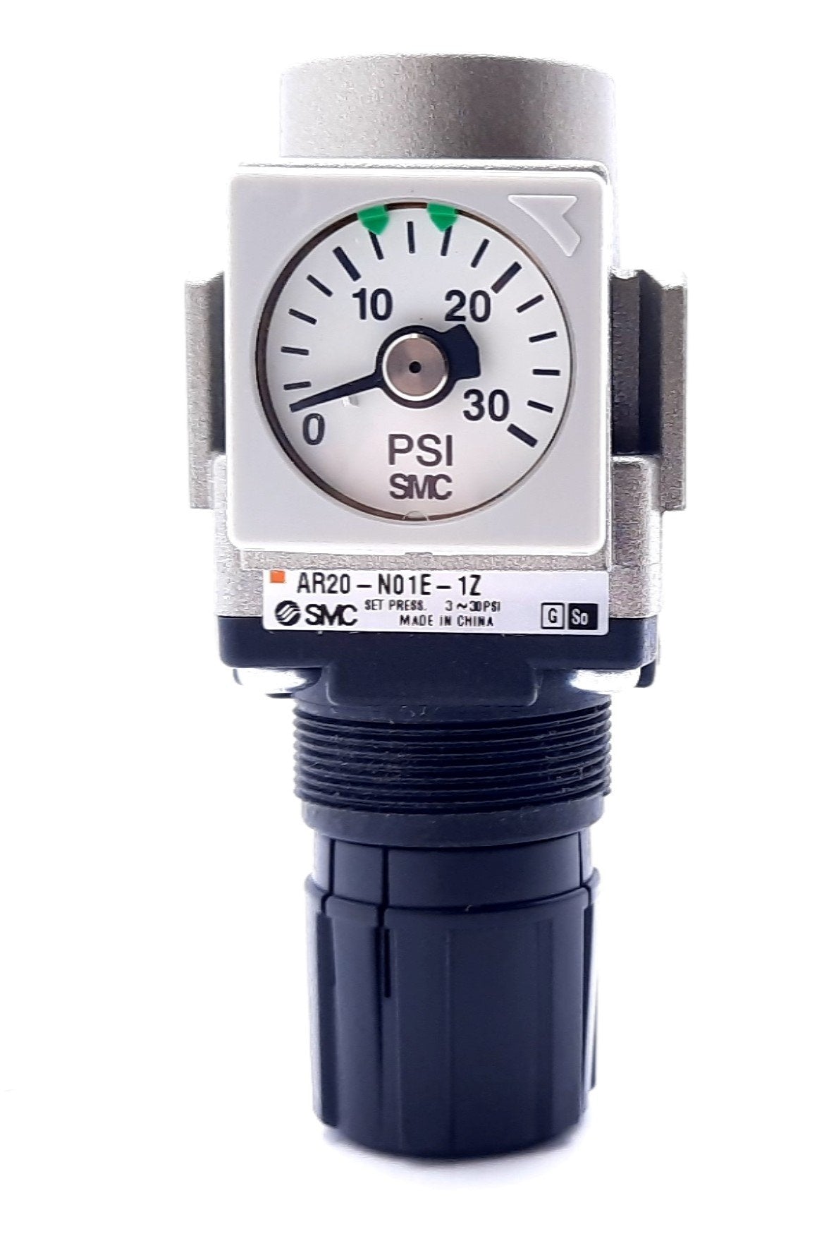 New Lot of 2 SMC AR20-N01E-1Z Regulator, Modular 1/8" NPT, 3-30PSI