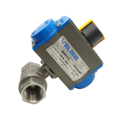 New – Open box Valbia 82SR1310 SR52 Pneumatic Valve, 1in & 1/8in NPT, 1000psi WOG