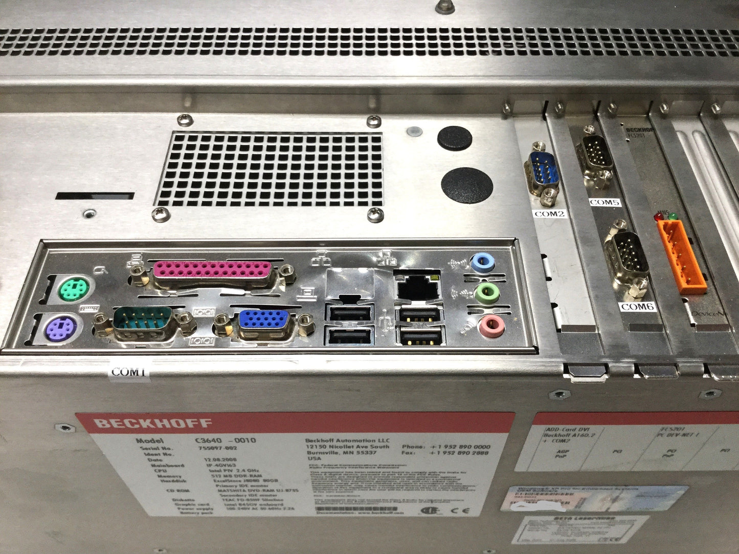 Used BETA LaserMike DataPro 5000e-22 DN 15" Touch Screen Thickness Gauge Controller