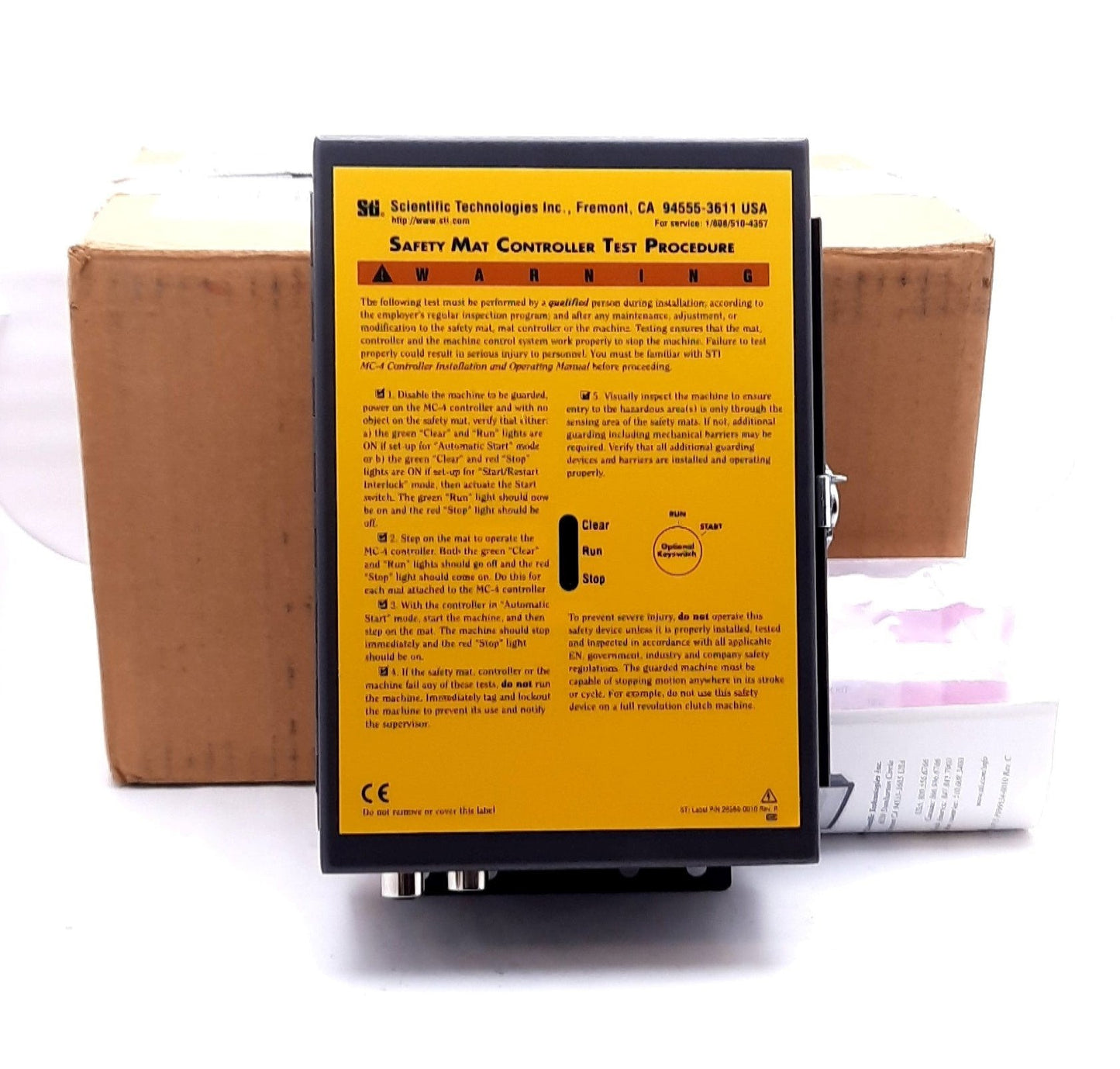 New STI 43815-0002 Universal Safety Mat Controller 100-240VAC, 2N.O, 2N.C 6A 1500VA