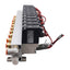 New SMC VV307-01-102-01-F Manifold, 10-Station, 2-Position Singles, 24VDC Coils