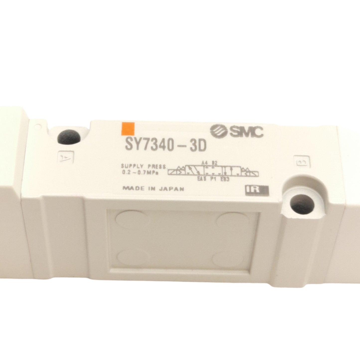 New SMC SY7340-3D Double Solenoid Valve, Base Mount, 0.2-0.7MPa, 110VAC Coil