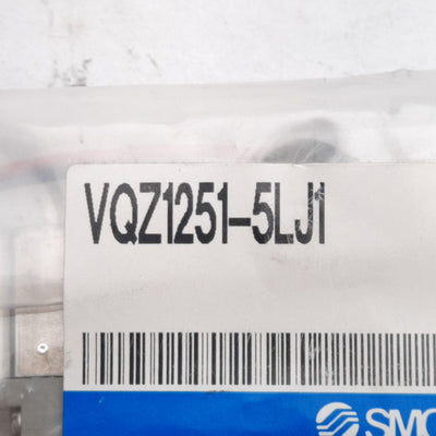 New SMC VQZ1251-5LJ1 Solenoid Valve, 2-Position Double, 0.1-0.7MPa, 24VDC Coil