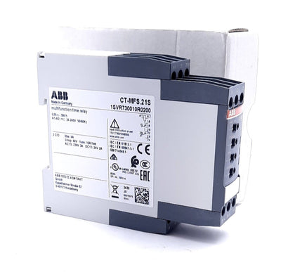 New ABB CT-MFS.21S Electronic Timer W/ 2 C/O Contacts 24-240VAC/VDC, 1mA, 20ms