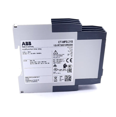 New ABB CT-MFS.21S Electronic Timer W/ 2 C/O Contacts 24-240VAC/VDC, 1mA, 20ms