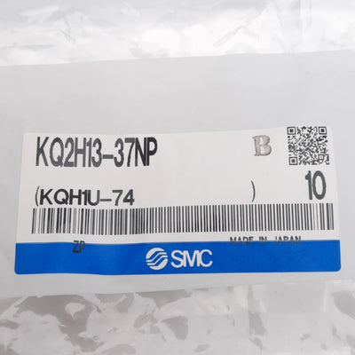 New Lot of 10 SMC KQ2H13-37NP Pneumatic Fitting, ø1/2in One-Touch, 1/2in NPT Male
