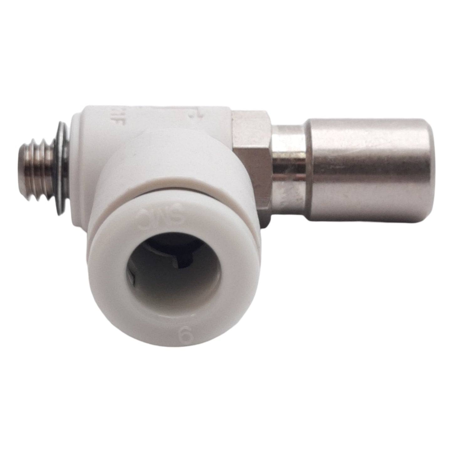 New Lot of 10 SMC AS1201F-M5-06T Speed Control Fitting ø6mm One-Touch, M5x0.8 Thread