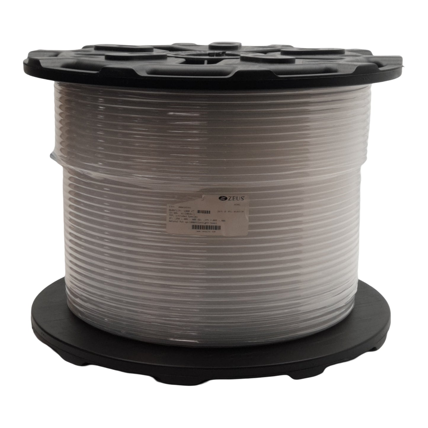 New Zeus FEP Extruded Special Tubing, ø0.250in ID, ø0.375in ID, 1000ft Spool