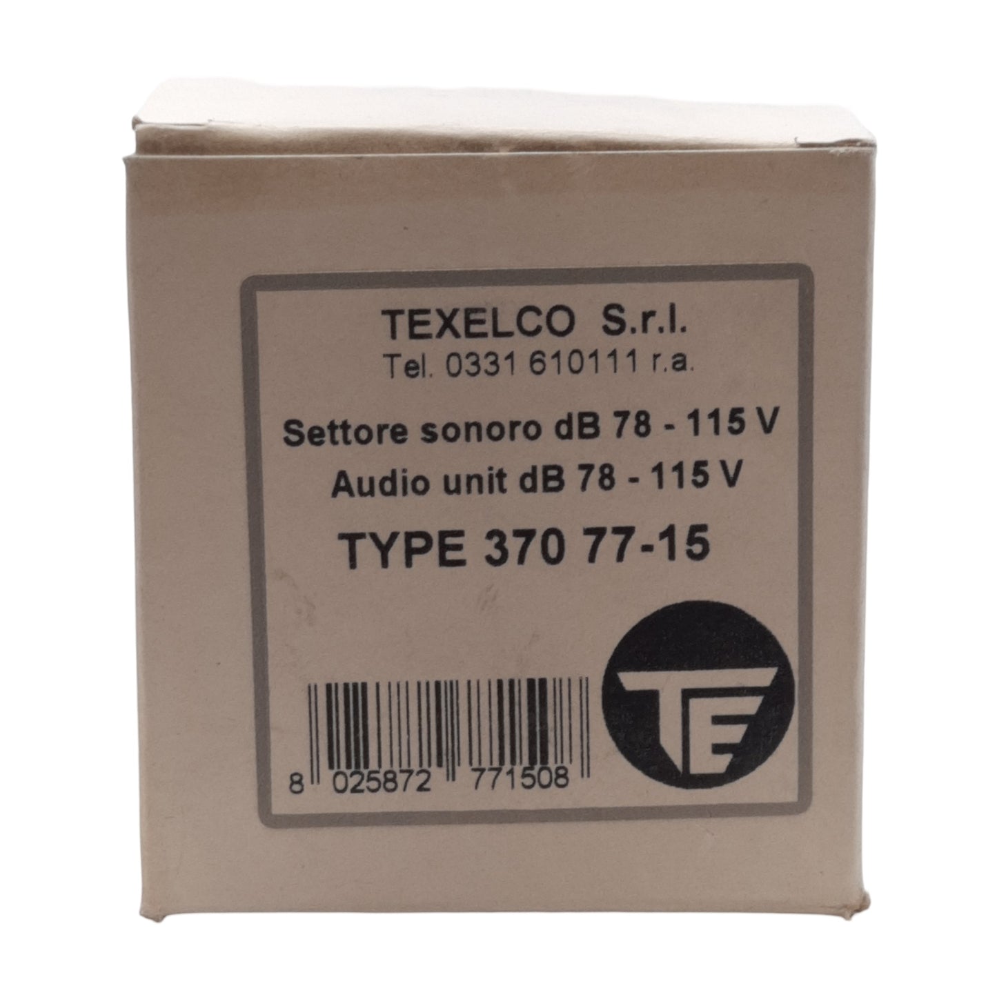 New Texelco Type 370 77-15 Modular Stack Audio Unit Pulsating/Constant 78dB 115VAC