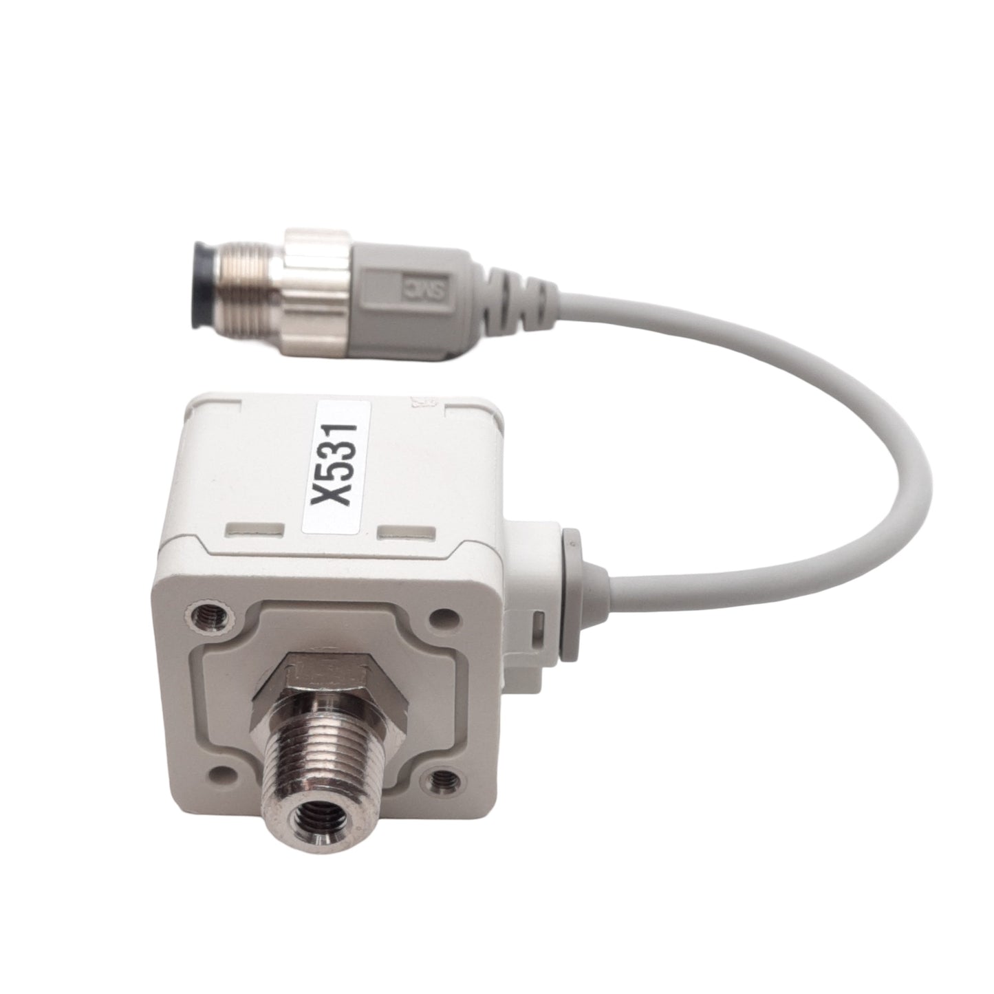 New – Open box SMC ZSE40A-N01-Y Digital Vacuum Switch, PNP, 0~-101kPa, 1/8in NPT, M12, 12-24VDC