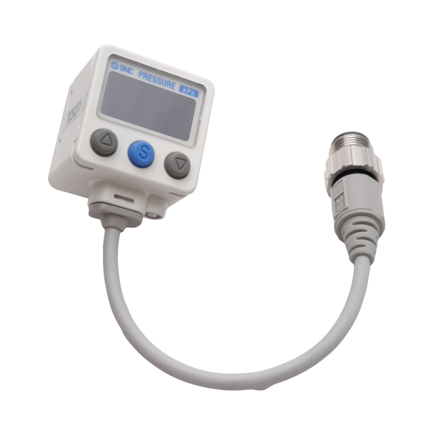 New – Open box SMC ZSE40A-N01-Y Digital Vacuum Switch, PNP, 0~-101kPa, 1/8in NPT, M12, 12-24VDC