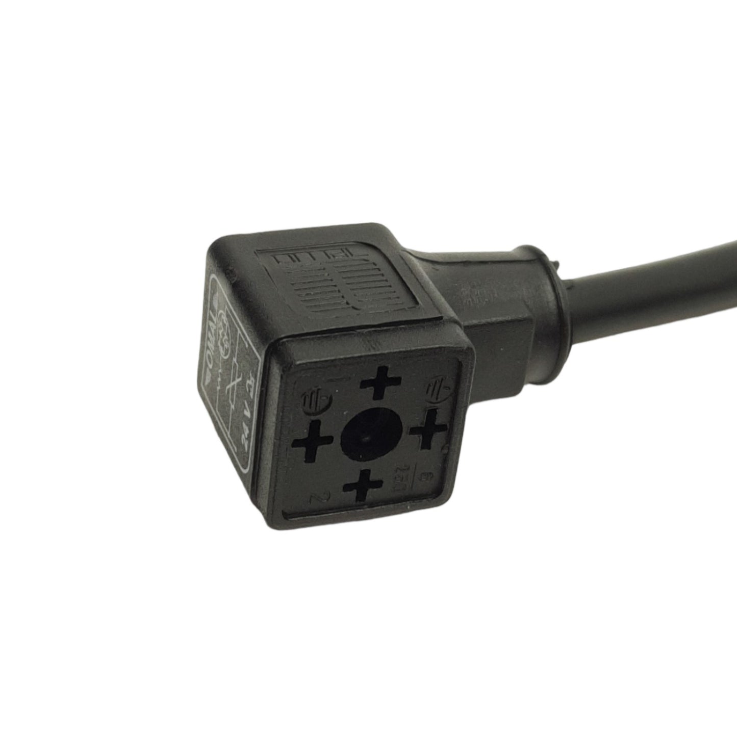 New Mencom VEG-120-3401 Solenoid Valve Connector ISC 9.4mm Female to M12 4-Pin Male