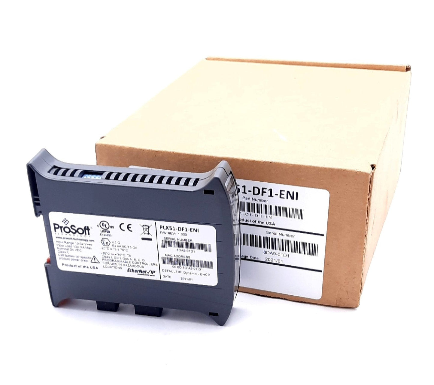 New ProSoft Technology PLX51-DF1-ENI EtherNet/IP DF1 Router Module 10/100 Mbps