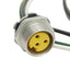 New Murr Elektronik MUR-3FR-3 Panel Connector, 3-Pole Female Receptacle , 3Ft Length