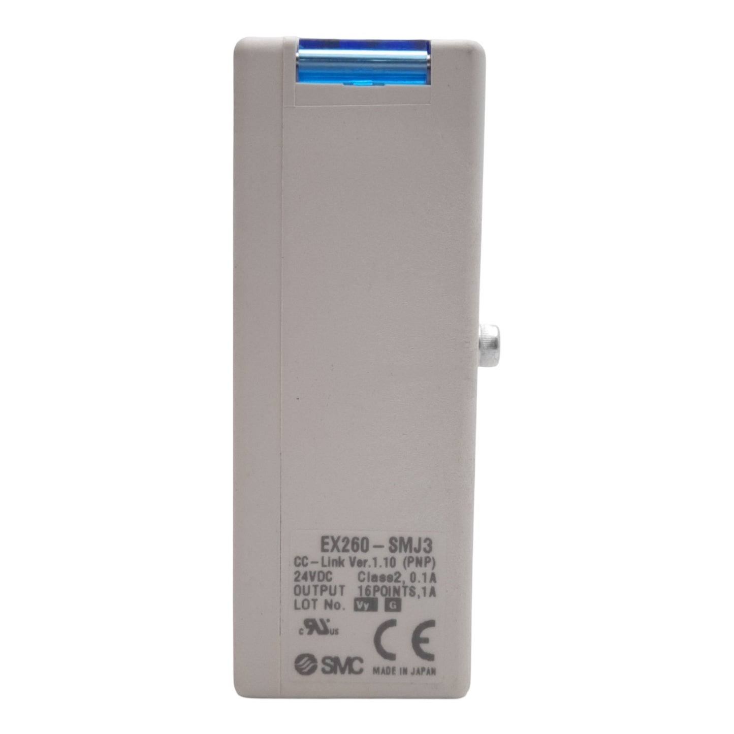 New – Open box SMC EX260-SMJ3 Serial Interface Unit, CC-Link, 16-Points, PNP, M12 4-Pin, 24VDC