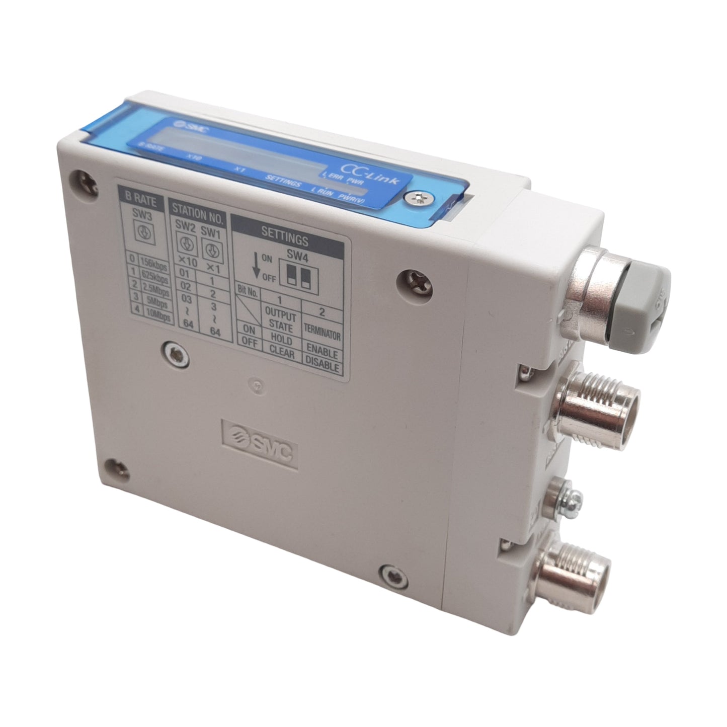 New – Open box SMC EX260-SMJ3 Serial Interface Unit, CC-Link, 16-Points, PNP, M12 4-Pin, 24VDC