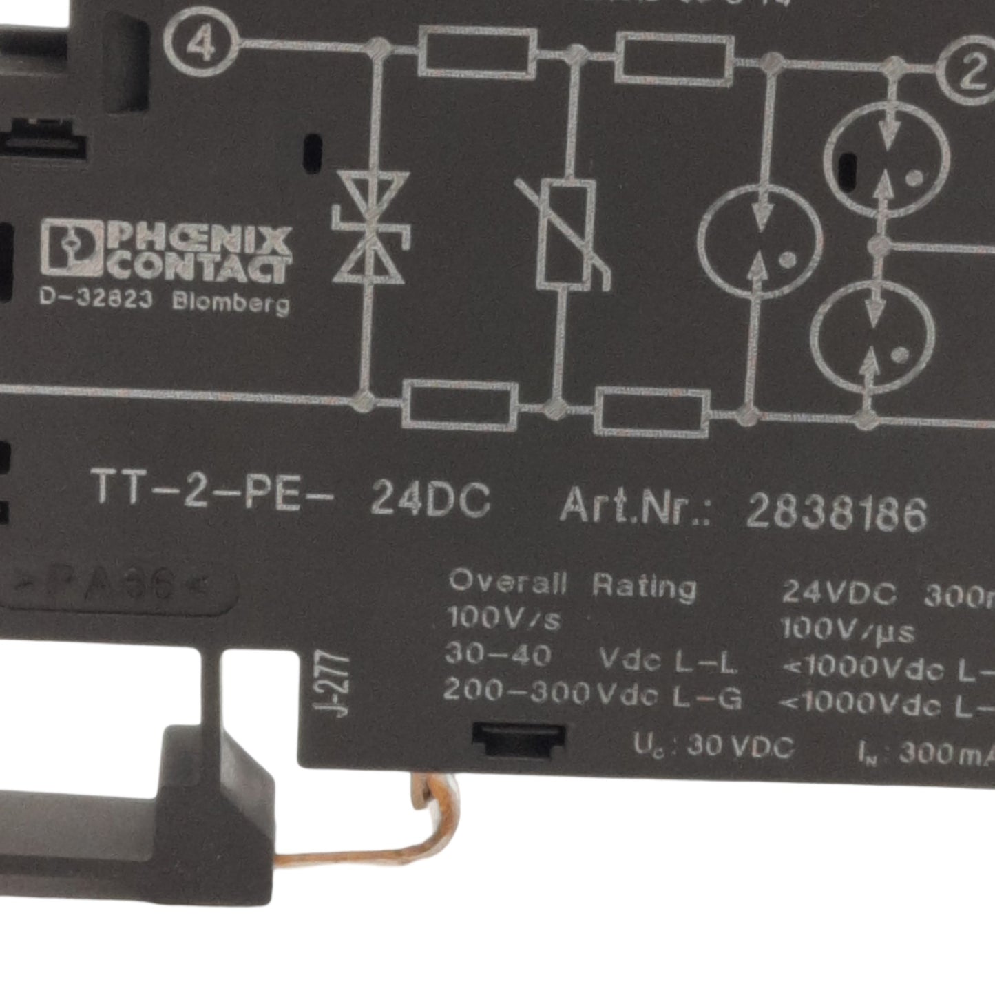 New Phoenix Contact 2838186 Surge Protector Terminal Block 24VDC, 10kA