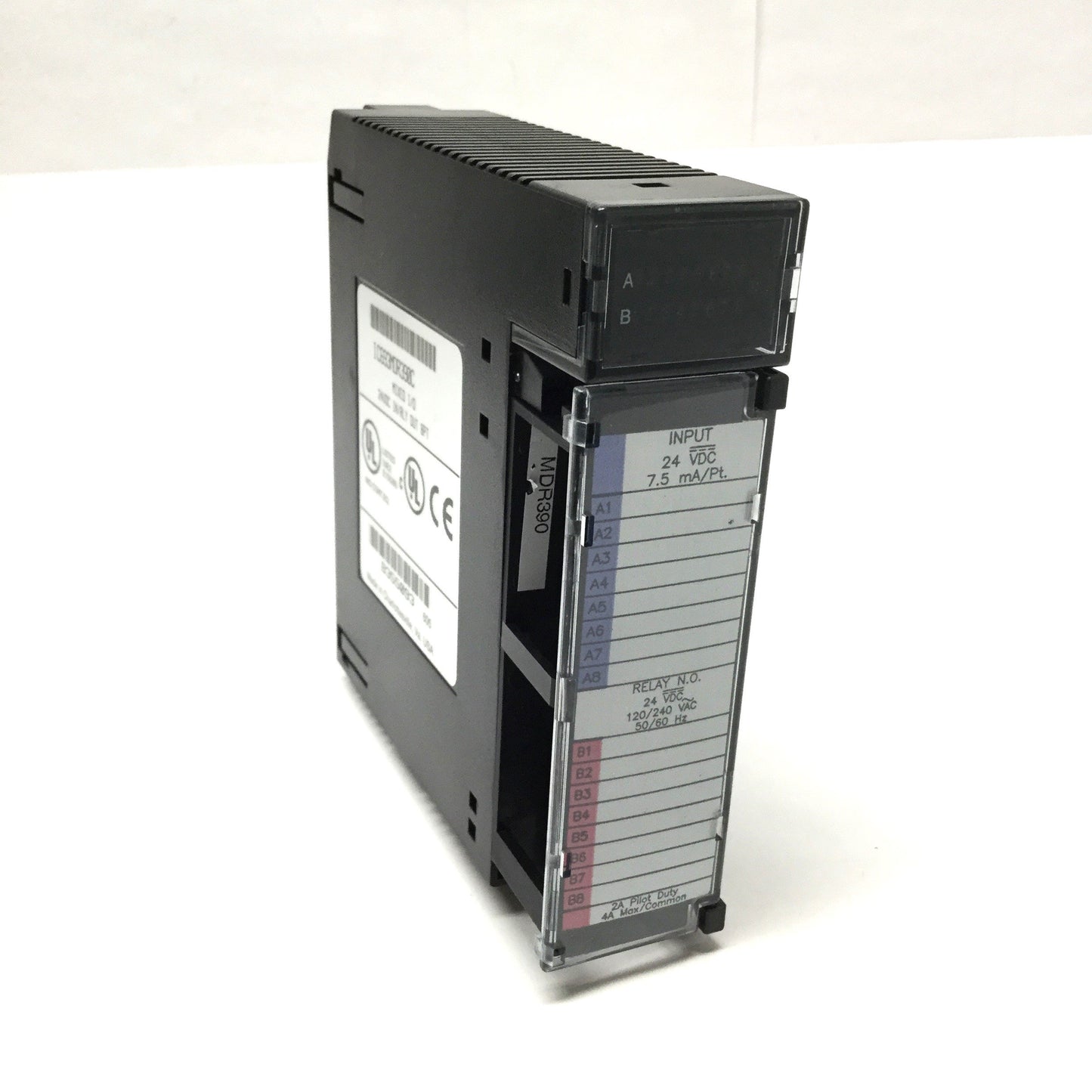Used GE Fanuc IC693MDR390C 90-30 Mixed I/O Card, 8-Point, 24VDC Input; Relay Output