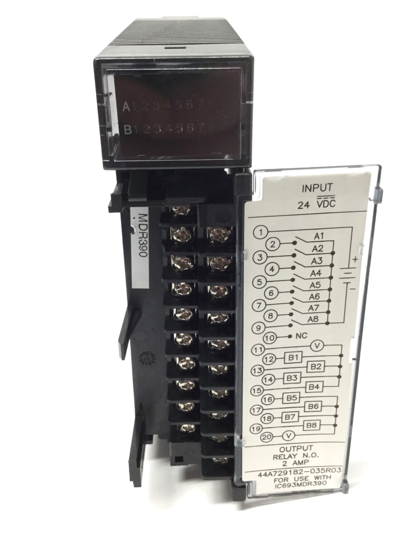 Used GE Fanuc IC693MDR390C 90-30 Mixed I/O Card, 8-Point, 24VDC Input; Relay Output