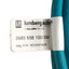 New Lumberg Automation 0985 656 100/3M PLC Ethernet Cable, M12 8-Pin Male/Male