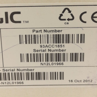 New Datalogic 93ACC1851 BM200 CBX Series Ethernet TCP/IP Module, 24VDC 0.25A
