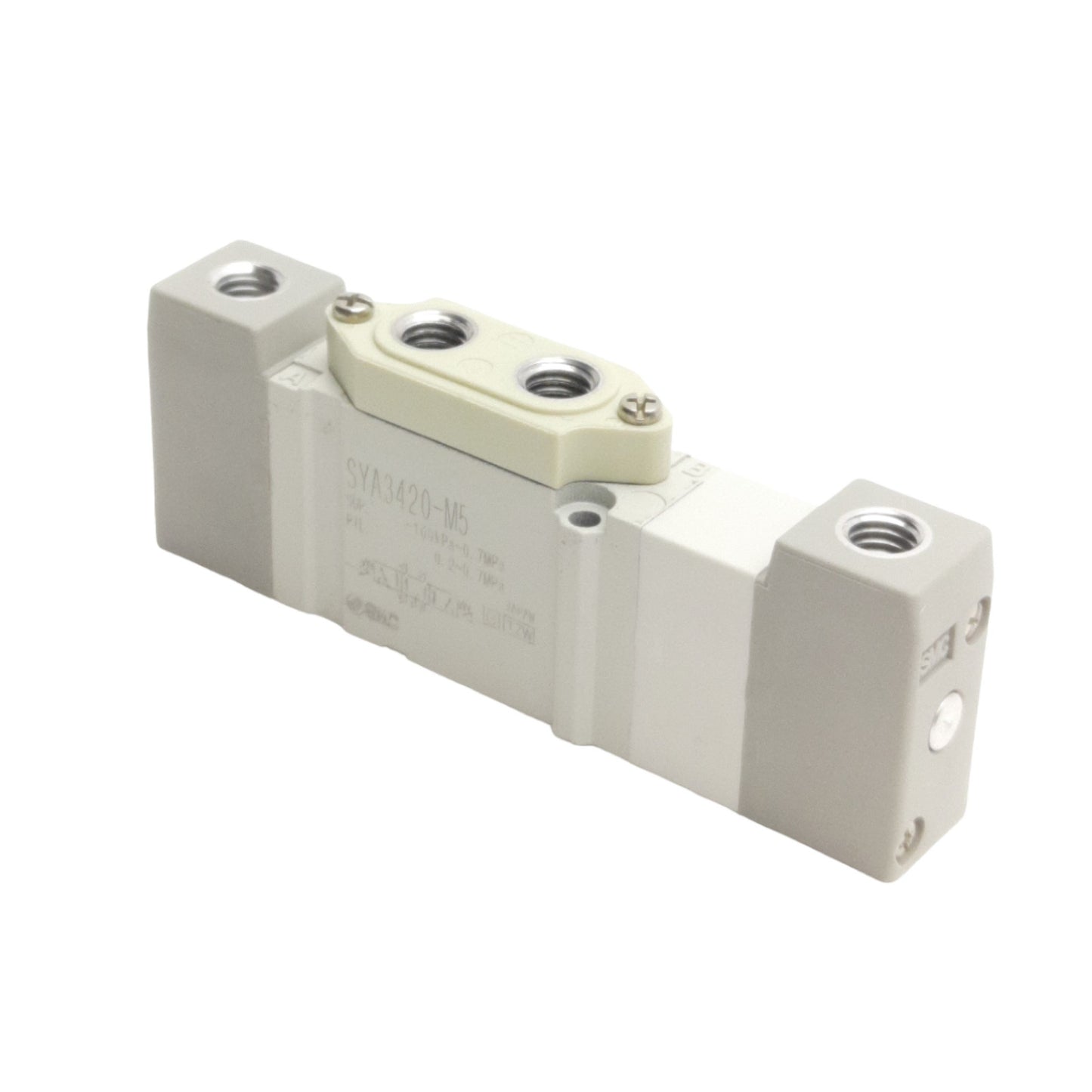 New SMC SY3420-M5 Pneumatic Valve, Body Ported, 3-Pos Closed Center, M5 Piping