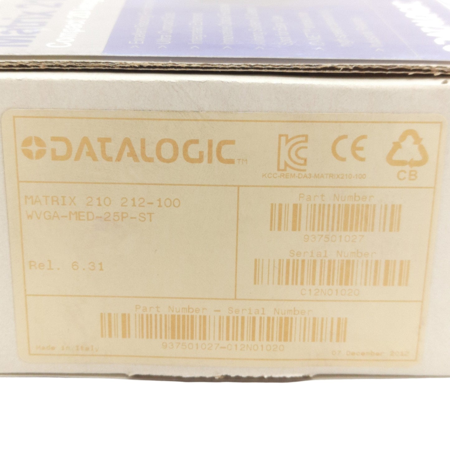 New Datalogic 937501027 Matrix 210 Compact 2D Reader 10-30VDC, 50mm x 32mmm FOV