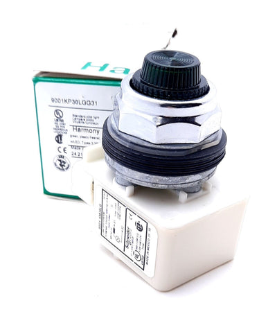 New Schneider Electric 9001KP36LGG31 Pilot Light Green 30mm 48VAC/VDC