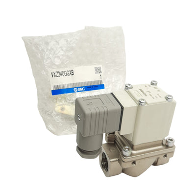 New SMC VXZ240GGXB Solenoid Valve For Air, Rc1/2, 0-0.7MPa, NC, 24VDC Coil