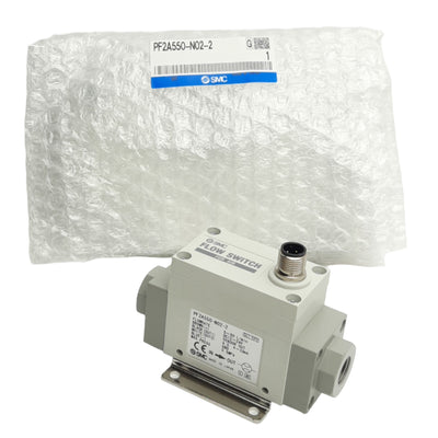 New SMC PF2A550-N02-2 Digital Flow Sensor For Air, 5-50l/min, 1/4in NPT, 4-20mA