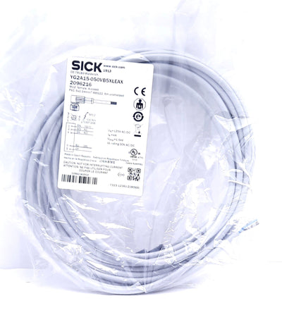 New Sick YG2A15-050VB5XLEAX Sensor Actuator Cable 5m Angled M12 Female to Wire Leads