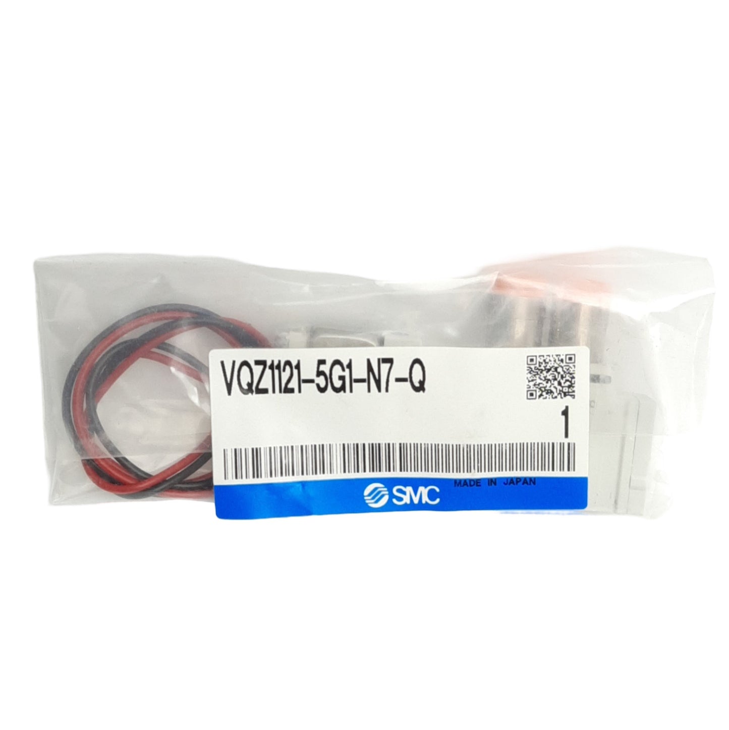 New SMC VQZ1121-5G1-N7-Q Solenoid Valve, 2-Pos Single, 1/4in One Touch, 24VDC Coil