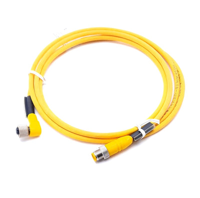 New Lumberg Automation RST 4-RKWT 4-602/2M Sensor, Actuator Cable M12 4 Pin M to F